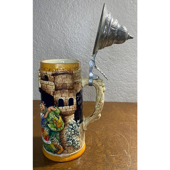 Vintage (1940 - 1950) Western West Germany Beer Stein Bar Decor - Picture 7 of 8